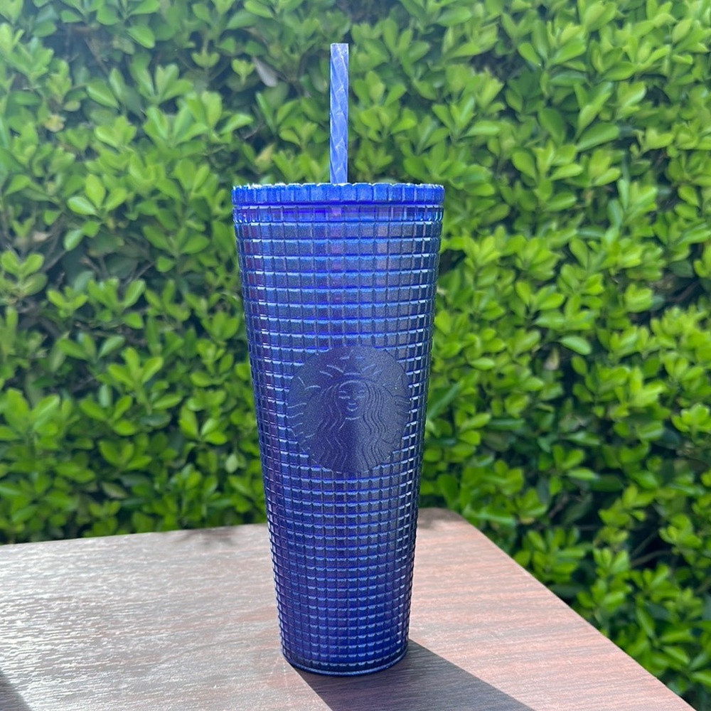 Starbucks Cobalt Grid Cold Cup (24 oz)